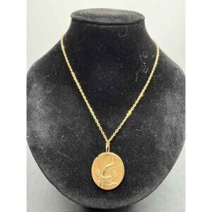 Van Cleef & Arpels Necklace Zodiac Medal Aquarius Pendant 18K SPB-TS 354205